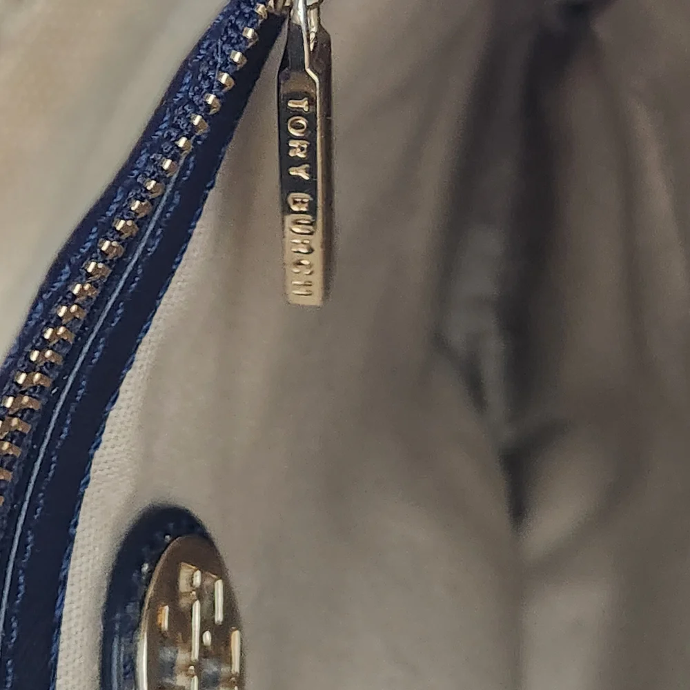Tory Burch Midnight Blue Nylon Crossbody Swingback Bag